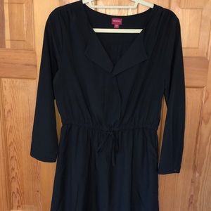Black crepe dress